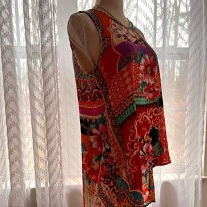 Asymmetrical Floral Tank